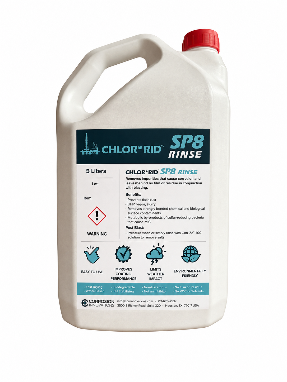 Chlor*Rid SP8 Rinse (5 Ltr)